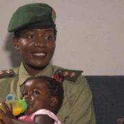 Zambian peacekeeper celebrated for adopting orphaned baby from Central African Republic