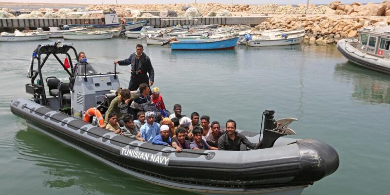 Tunisian Navy rescues 81 migrants headed for Europe after makeshift boat sank