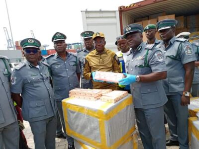 Lagos FTZ Customs Command In Historic N9bn Tramadol Seizures, Hands It Over to NDLEA